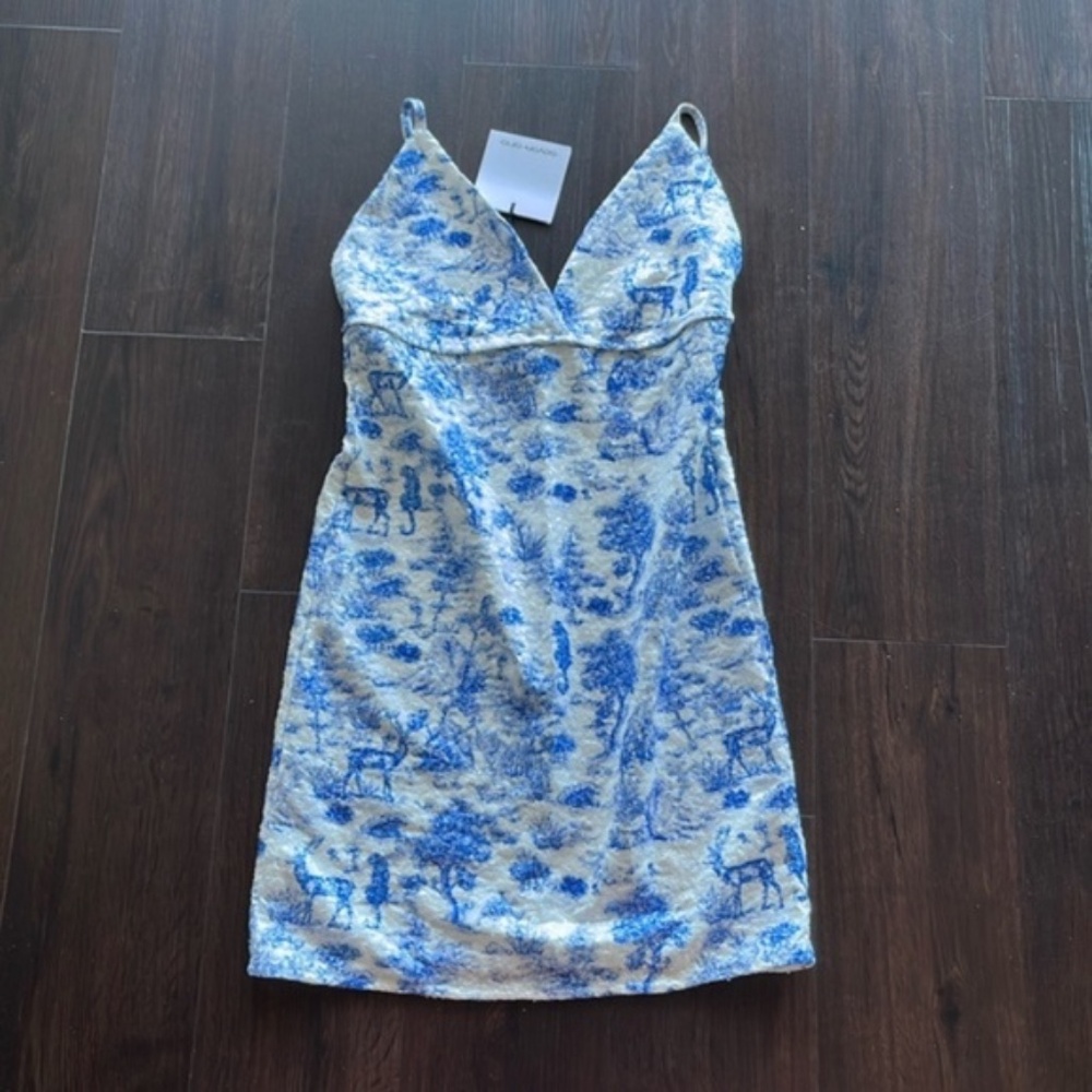 NWT Greek brand Seven Sins sequin mini dress XS